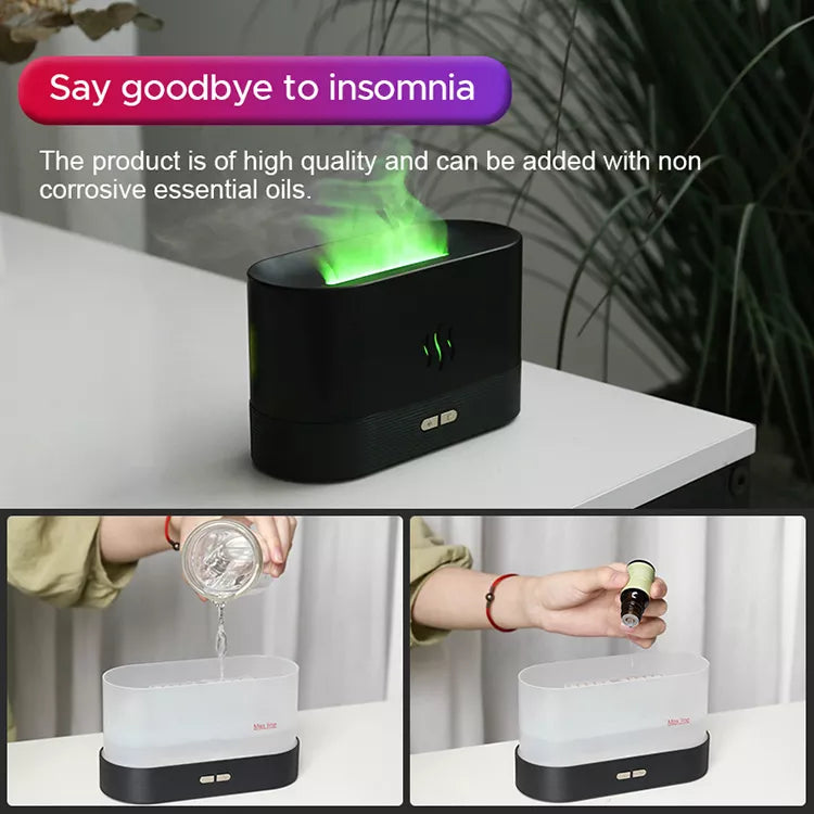 Aromatherapy RGB Flame Oil Diffuser