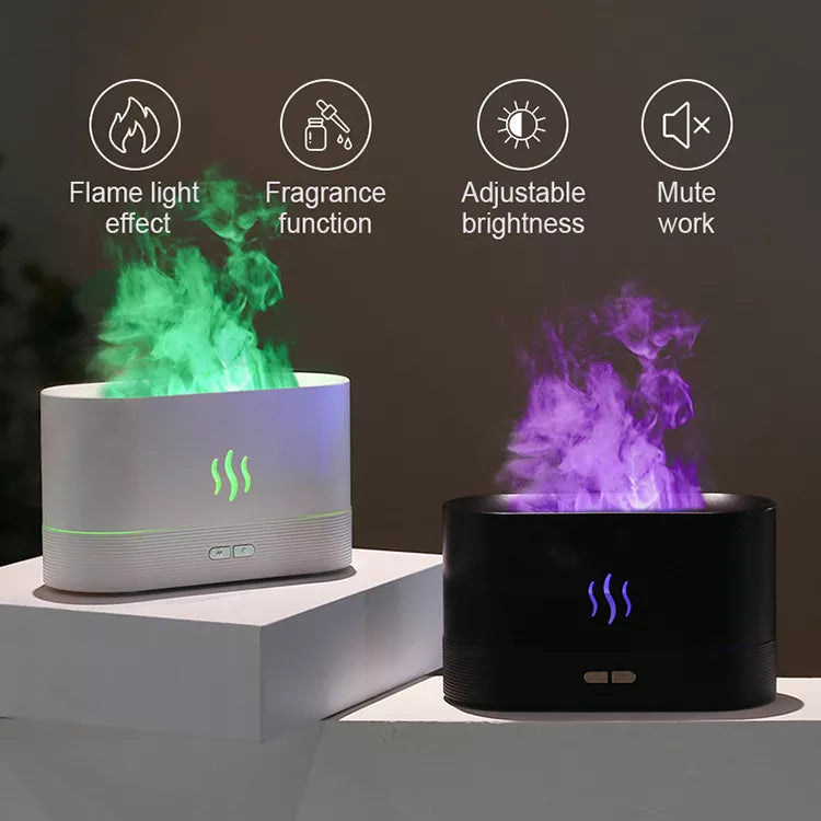 Aromatherapy RGB Flame Oil Diffuser