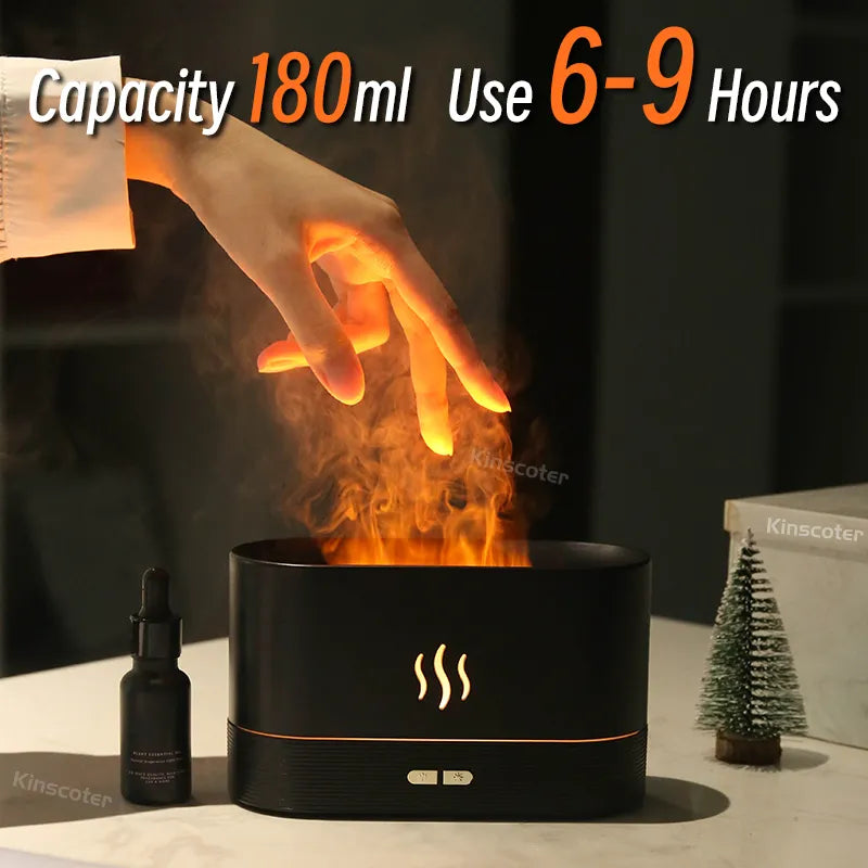 Aromatherapy RGB Flame Oil Diffuser