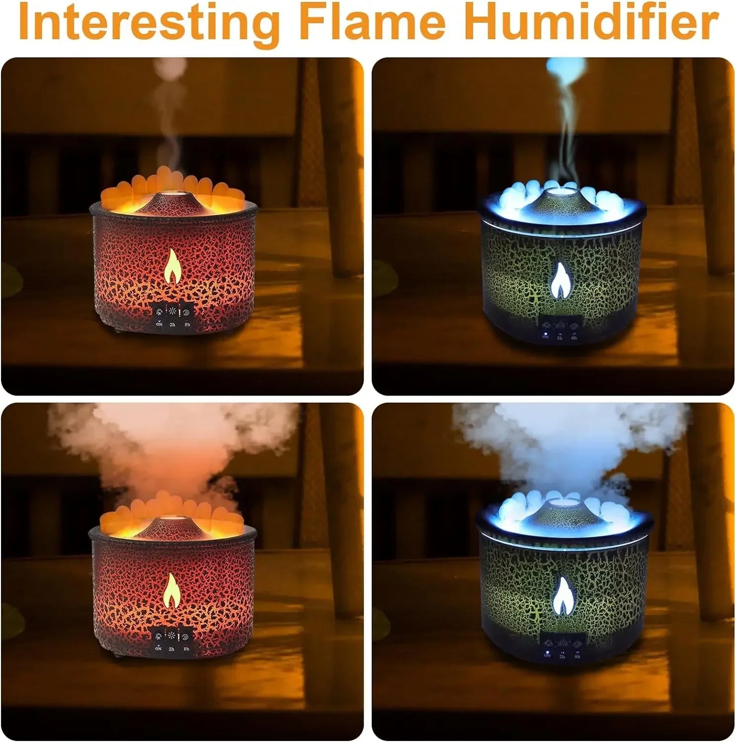 Volcano Flame Oil Aroma Diffuser