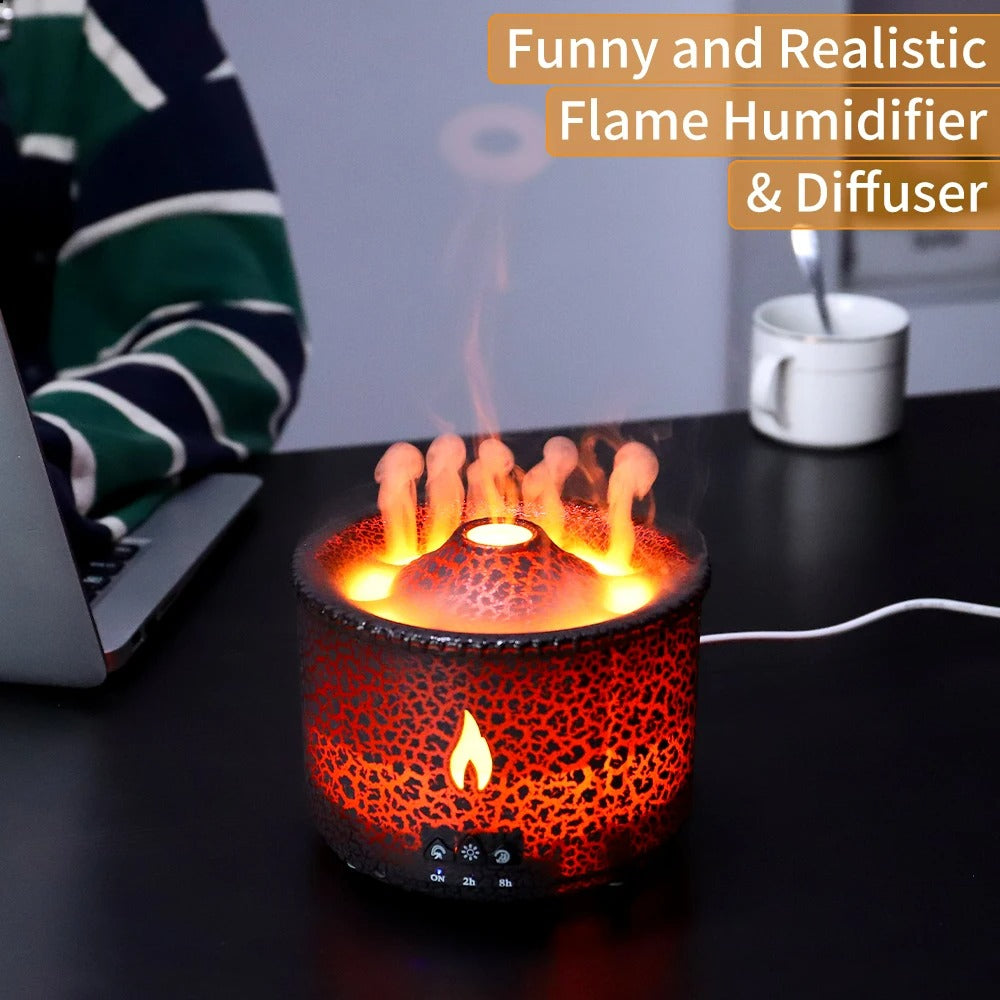 Volcano Flame Oil Aroma Diffuser