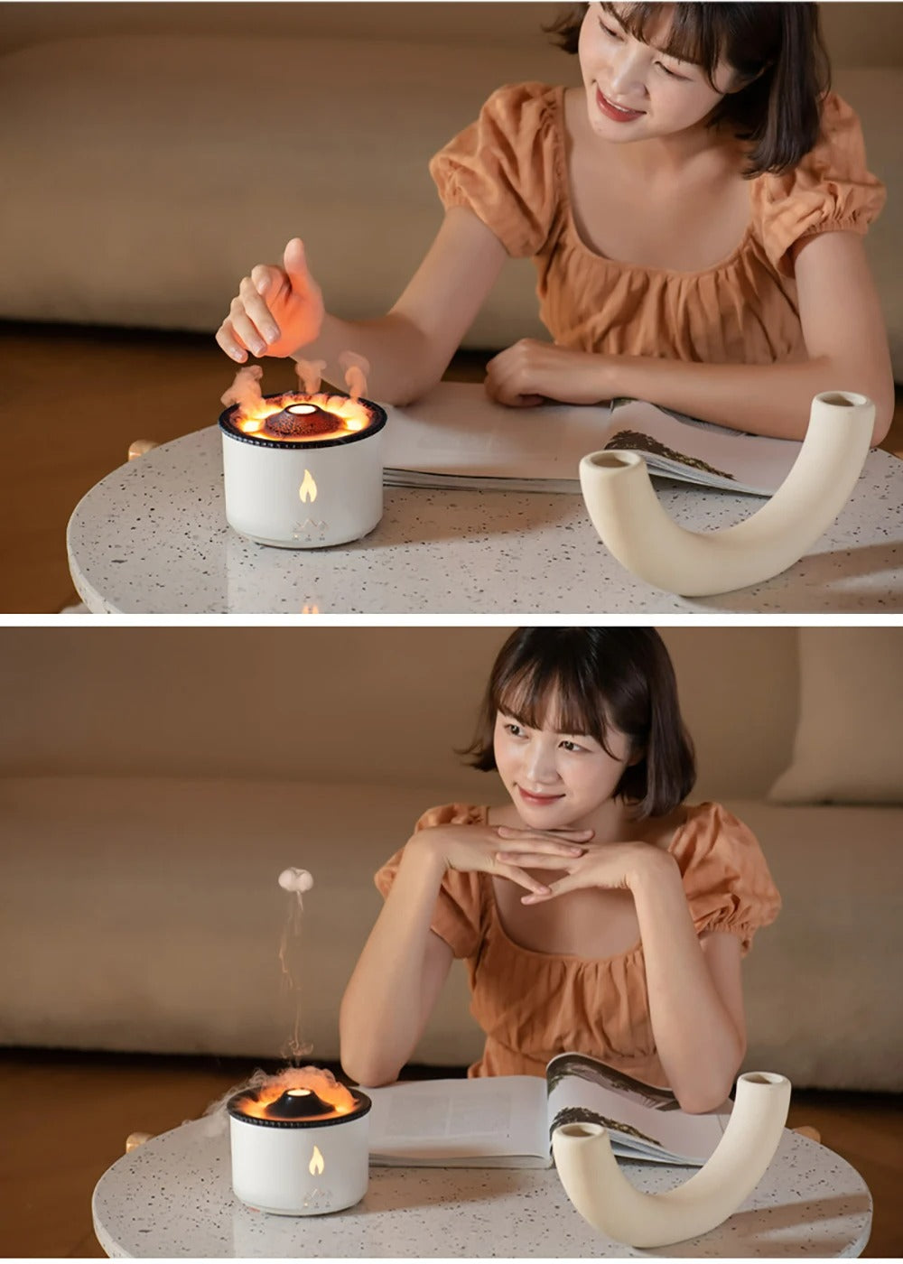 Volcano Flame Oil Aroma Diffuser