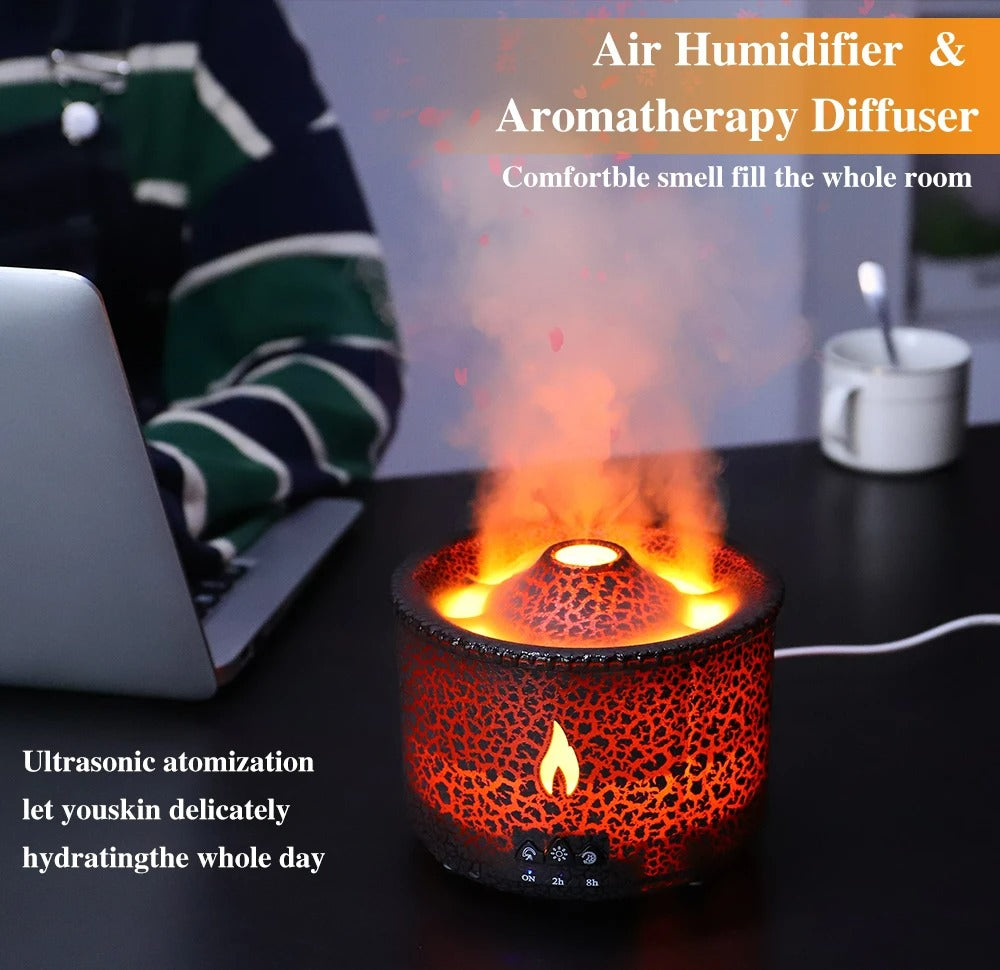 Volcano Flame Oil Aroma Diffuser