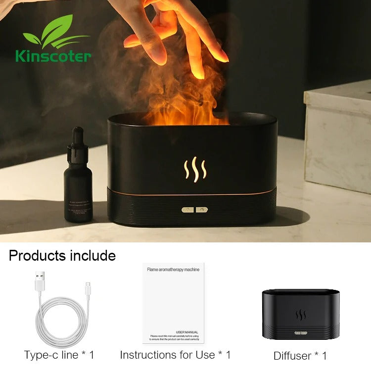 Aromatherapy RGB Flame Oil Diffuser