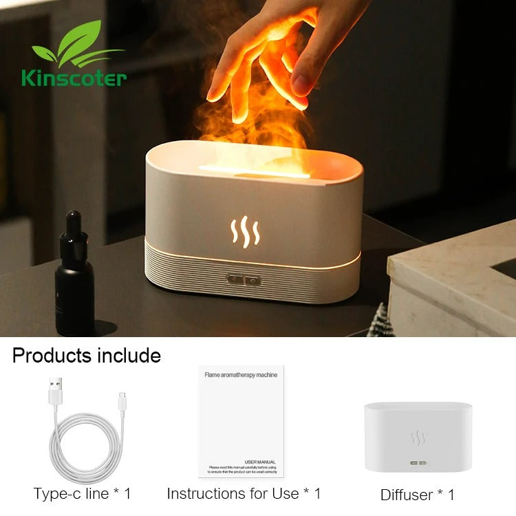 Aromatherapy RGB Flame Oil Diffuser